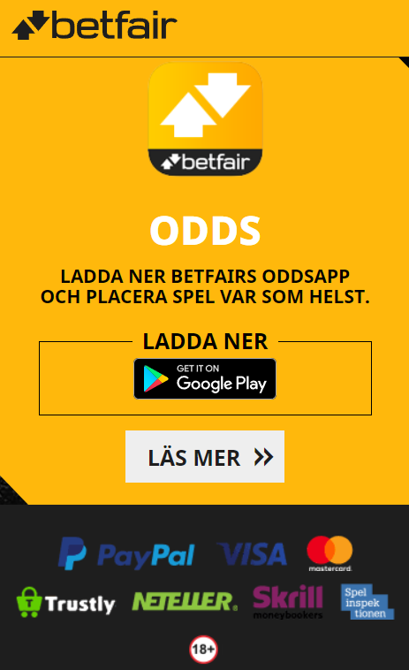 Betfairs mobilsektion