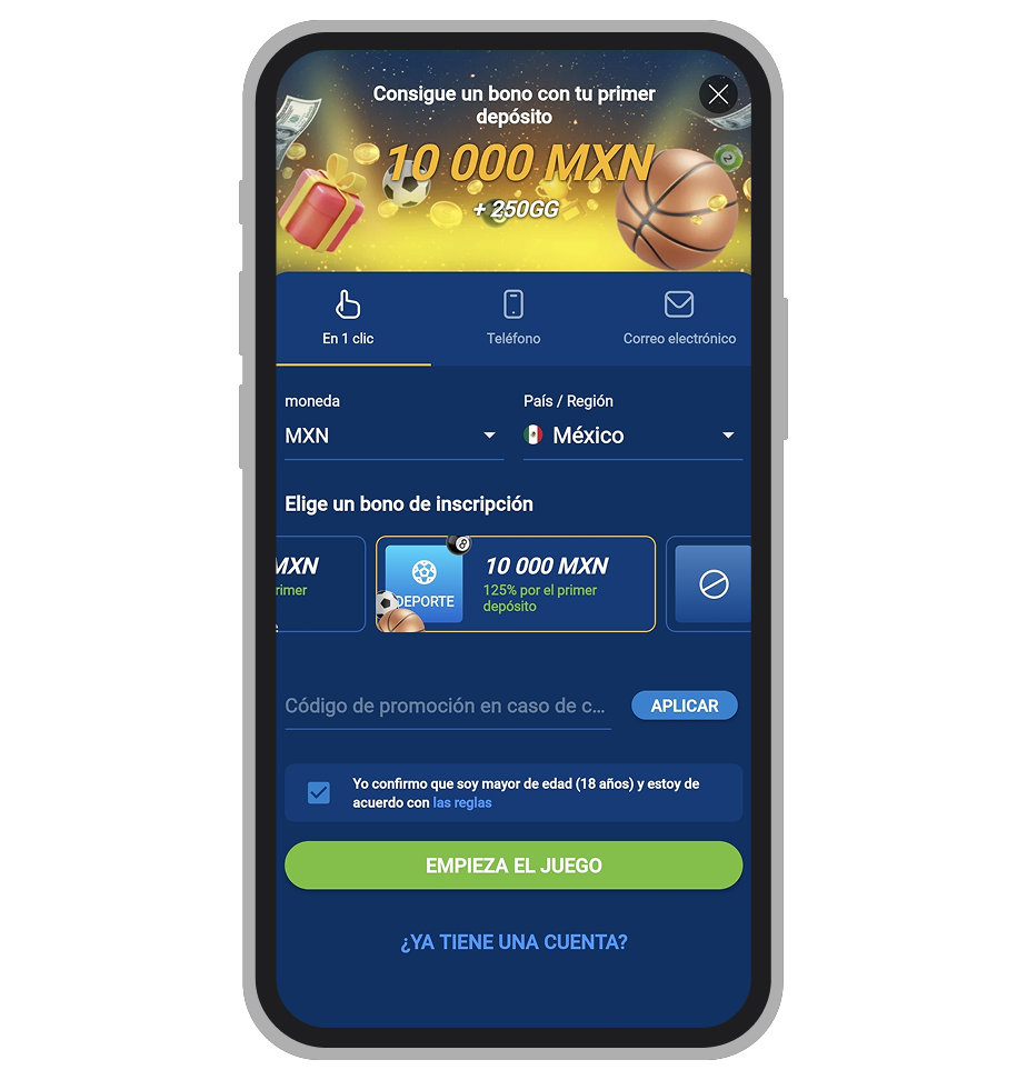 Registro Mostbet App