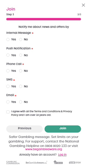 Choose your notification options