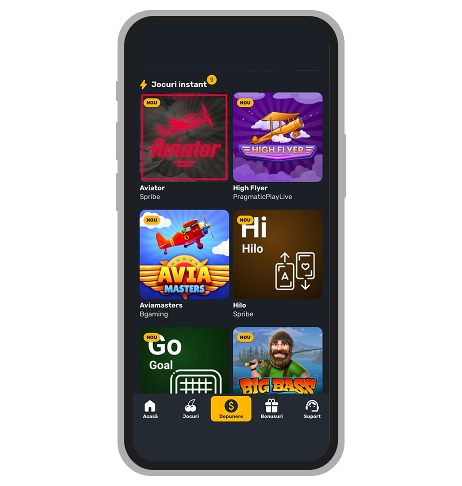 Jocuri Instant Win la Prima Casino