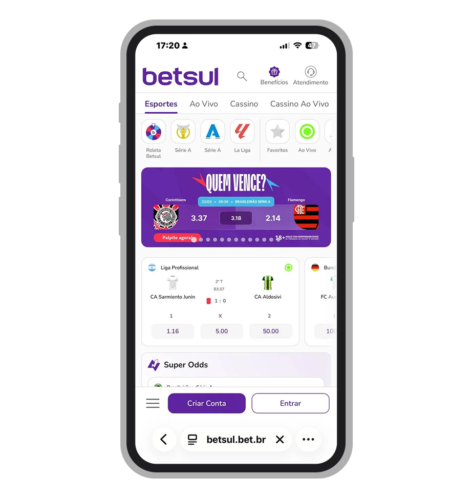 Betsul é a casa de apostas com ótimas avaliações no site Reclame Aqui