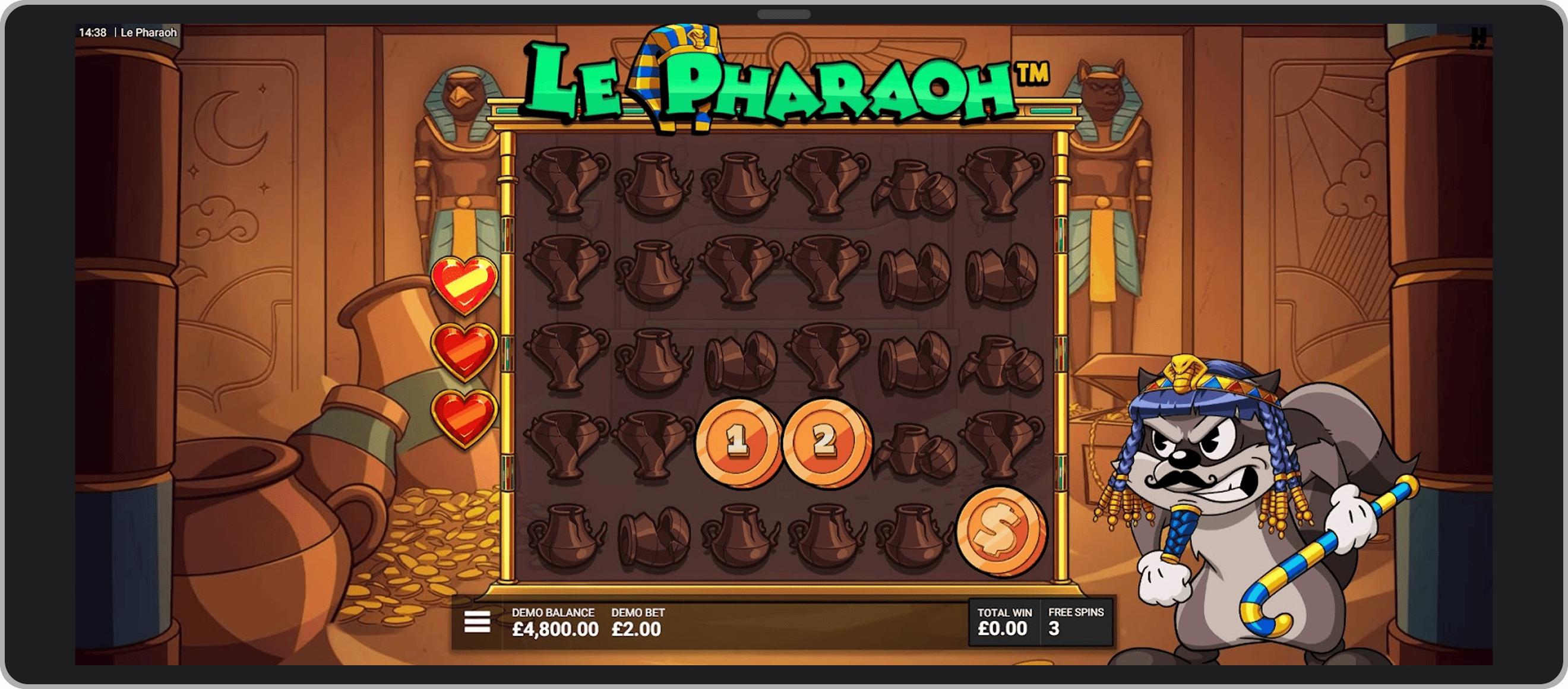 Joc bonus Lost Treasures