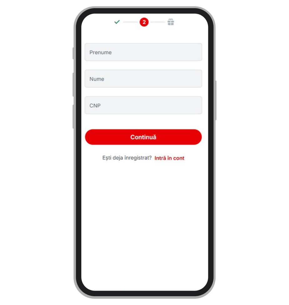 Înregistrare la Superbet: pasul 2