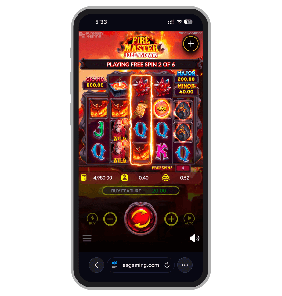 Fire Master Hold and Win