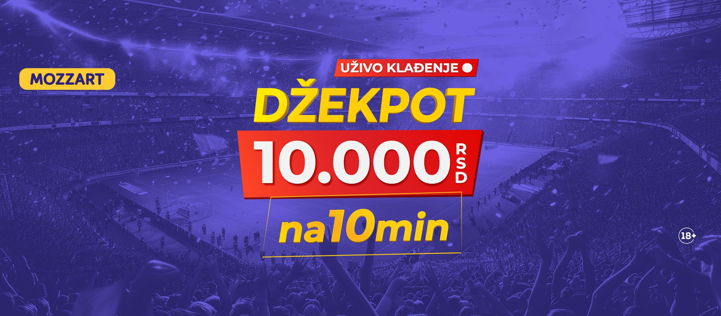 Keš bonus Mozzart Bet 10000 RSD.