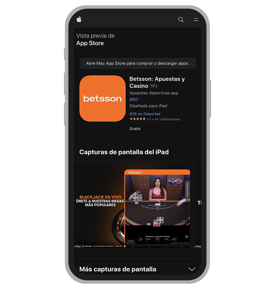 Descargar Betsson en iOS
