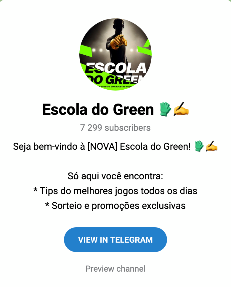 Escola do Green no Telegram