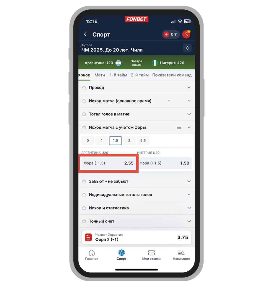 Минусовая фора