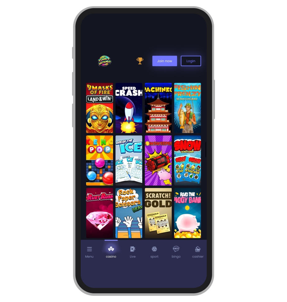 Funky Jackpot Casino Instant Win Games