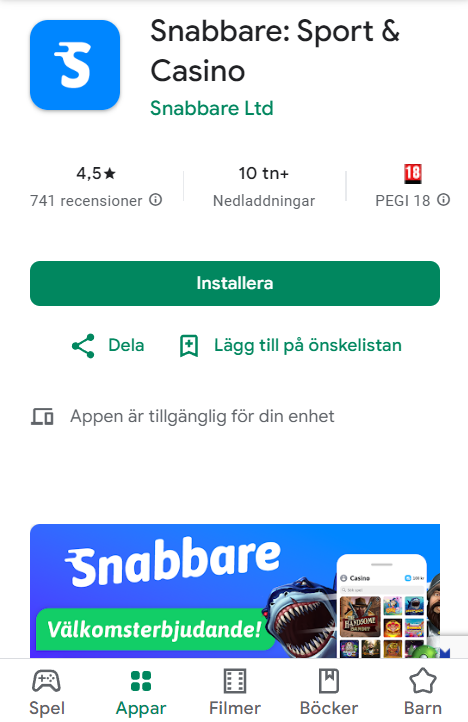Google Play-sida