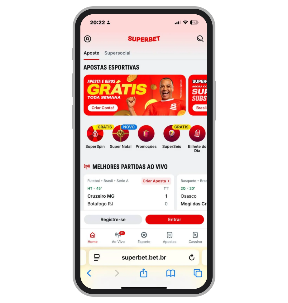 Casa de apostas Superbet