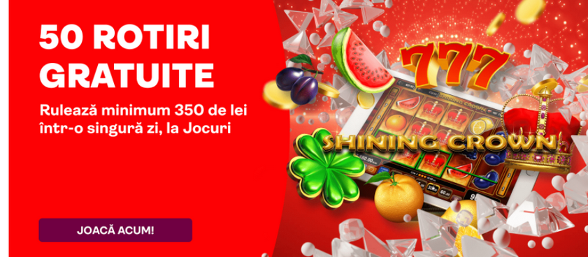 Ai 50 de rotiri gratuite la Superbet Casino