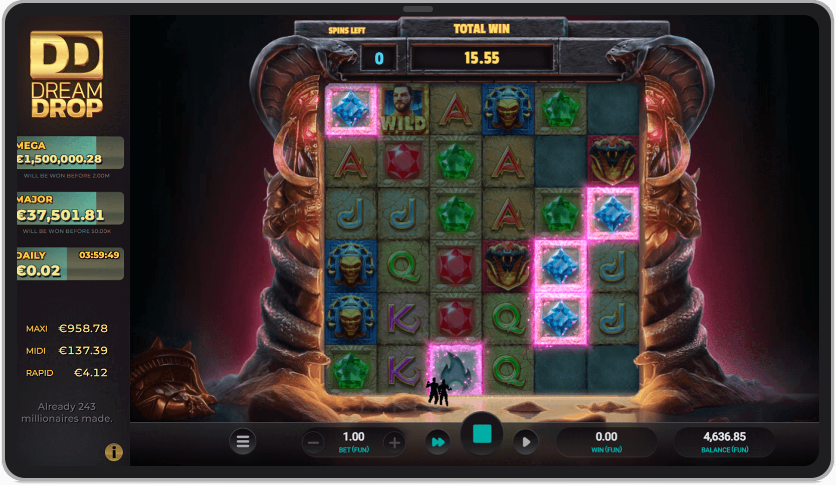 Wild + Transform symbols bonus