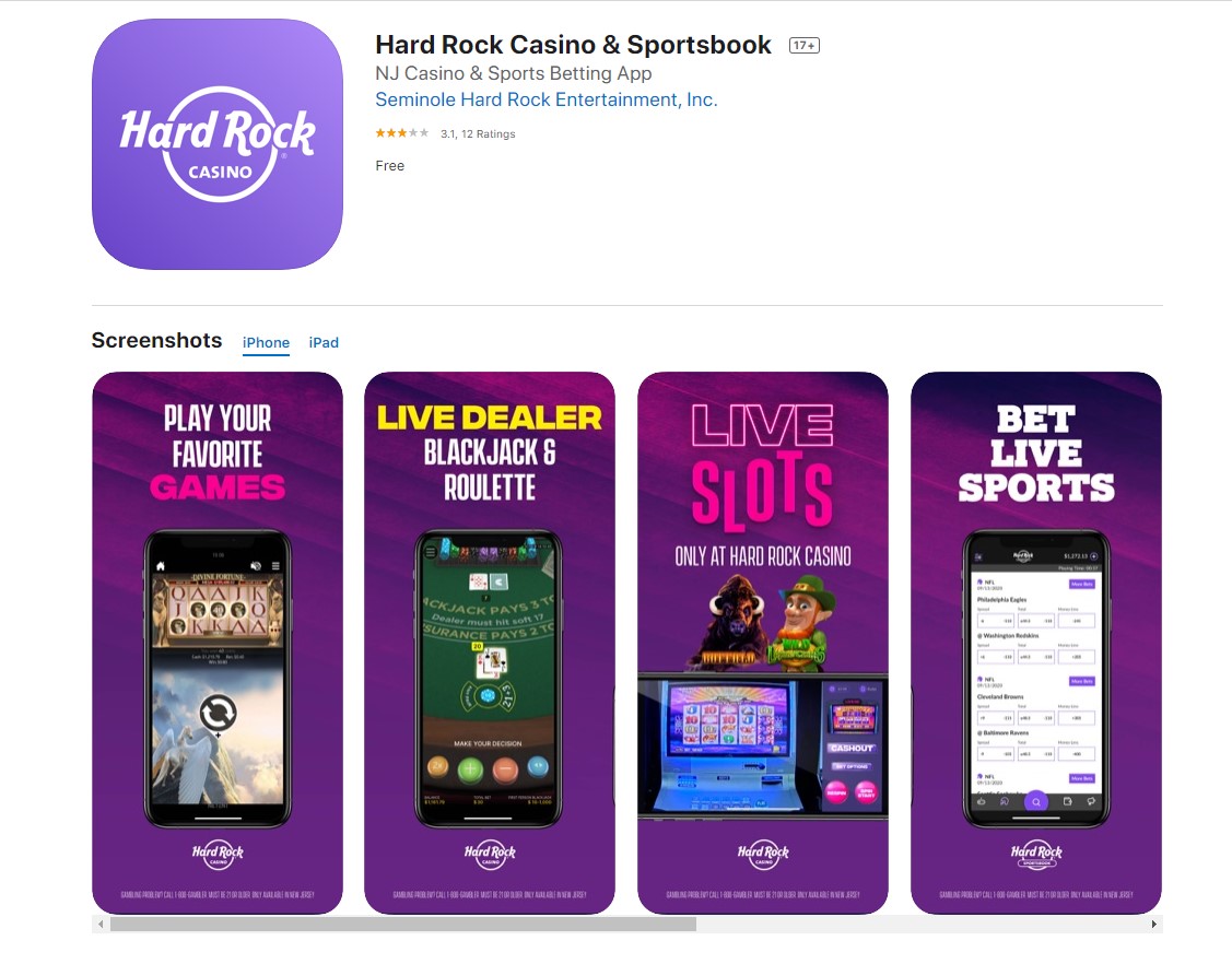 Hard Rock sports betting app