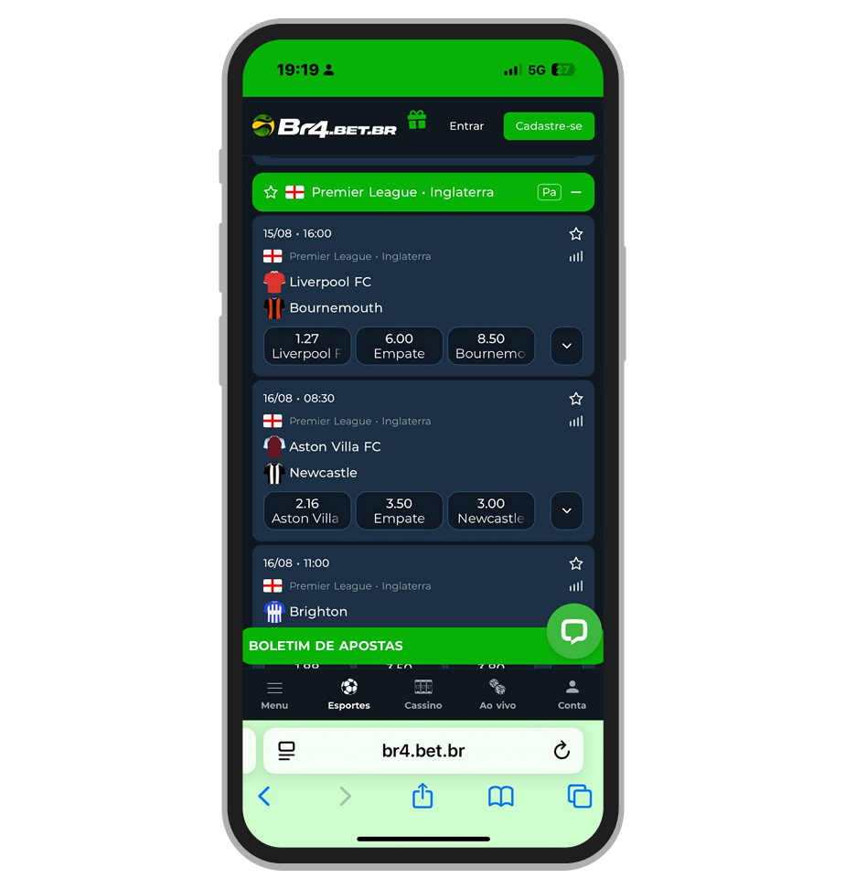A Br4Bet tem uma oferta muito sólida para a Premier League