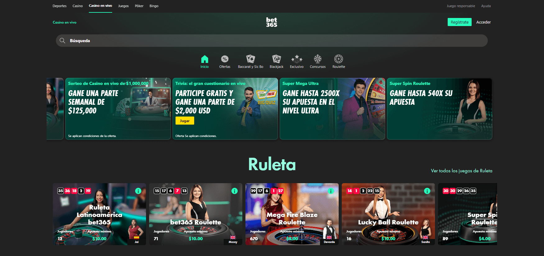 Casino en vivo