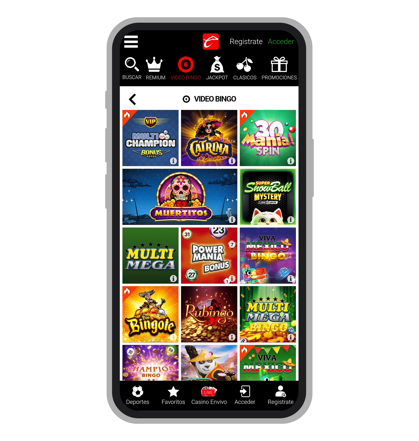 Variantes de videobingo