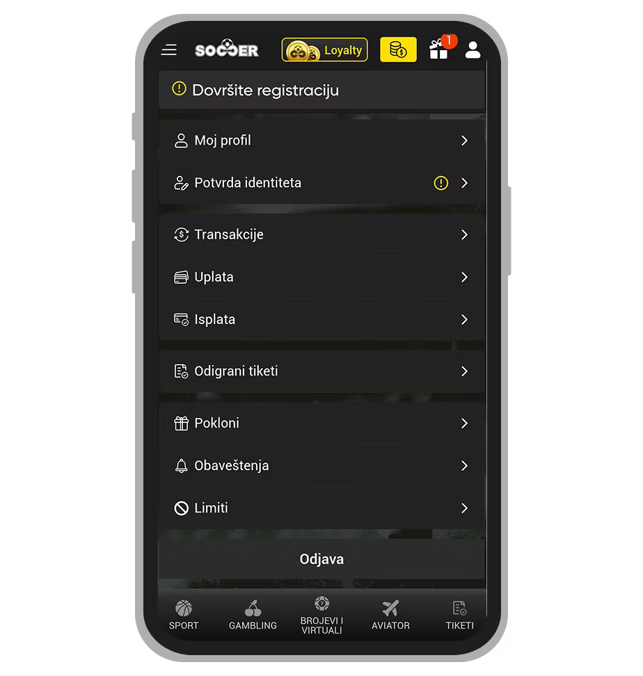 Prelazak na odeljak isplata