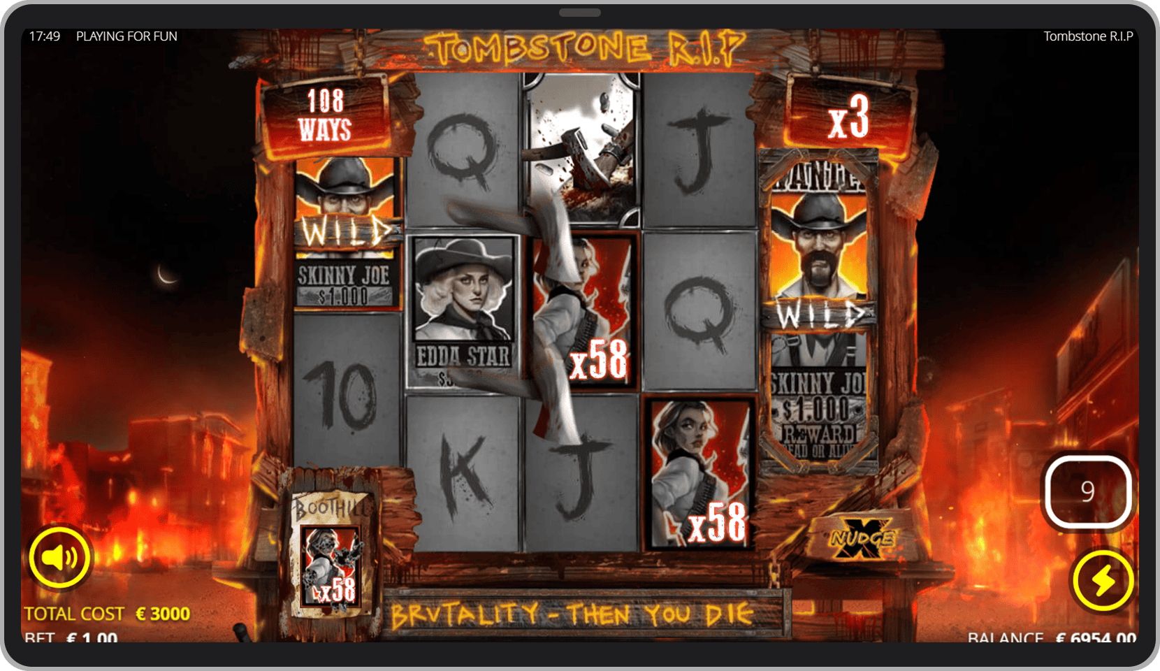 Joc bonus Hang 'em High Freespins