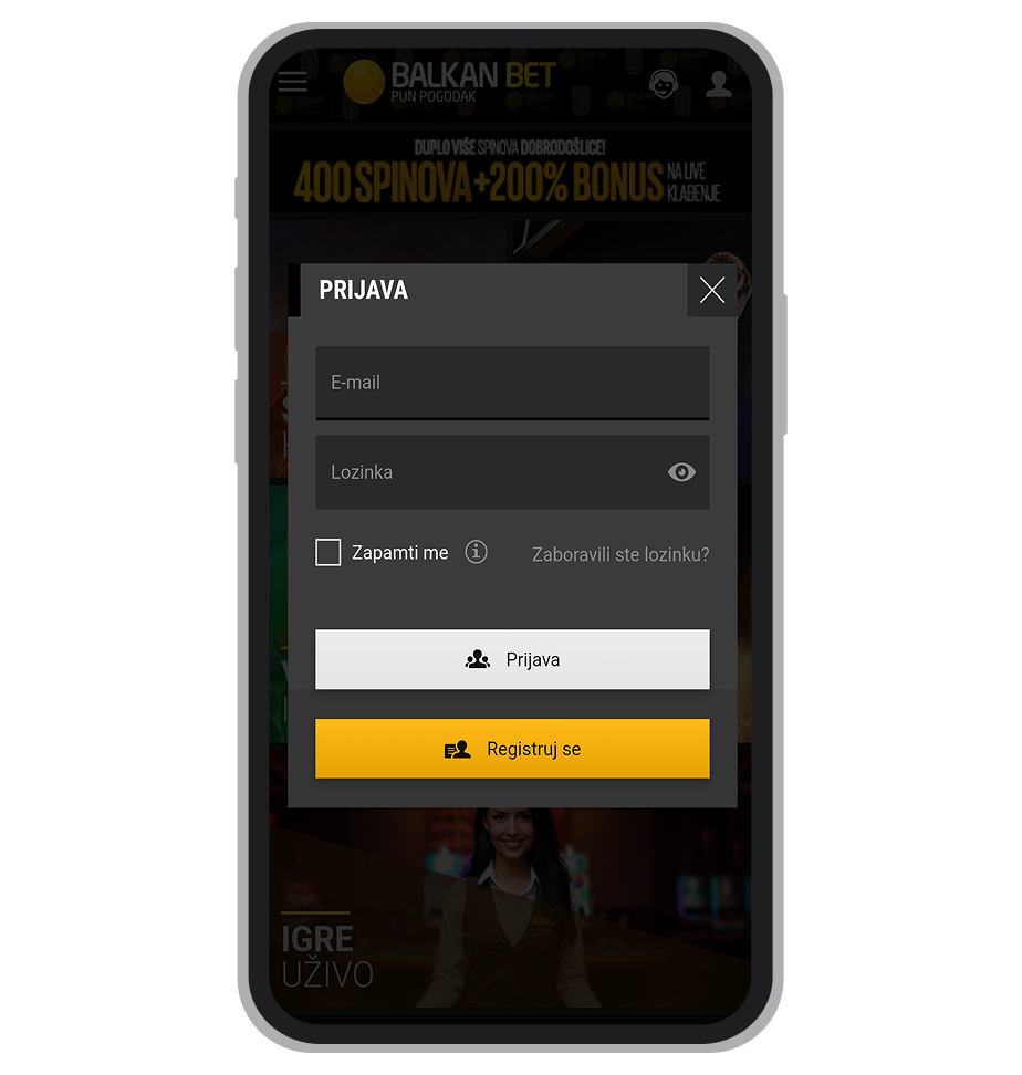 Balkan Bet registracija