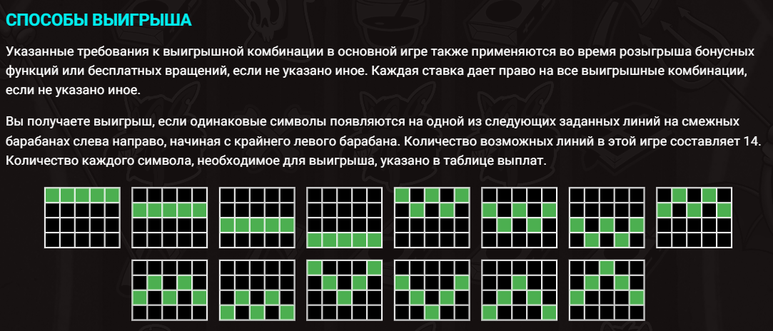 Скриншот с правилами