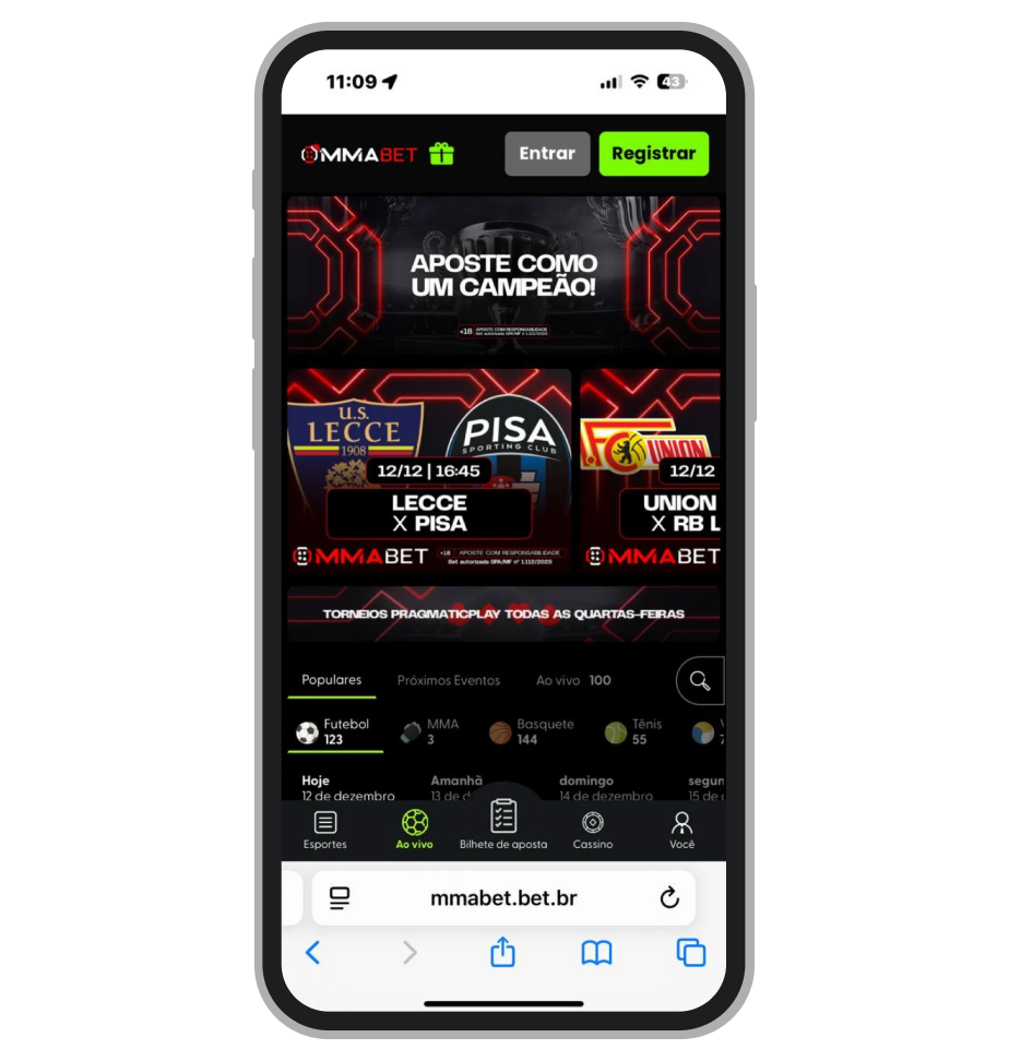 A nova plataforma de apostas MMABet