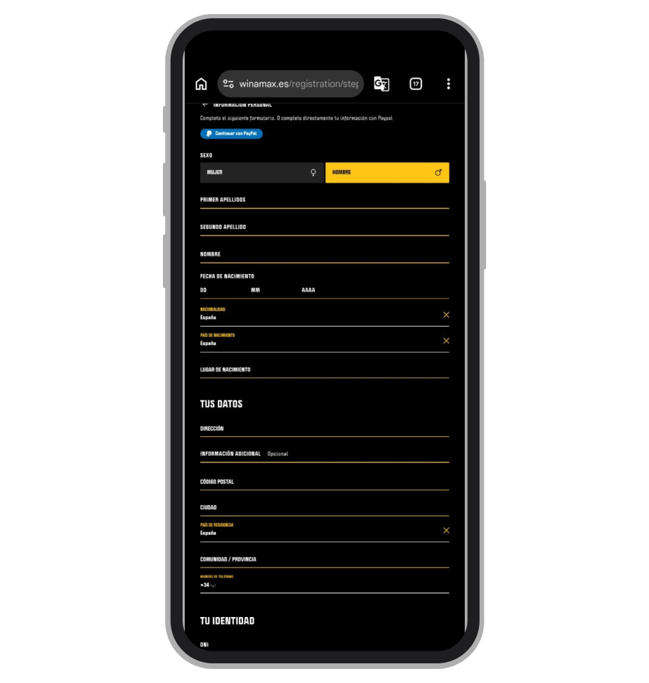 winamax info-personal