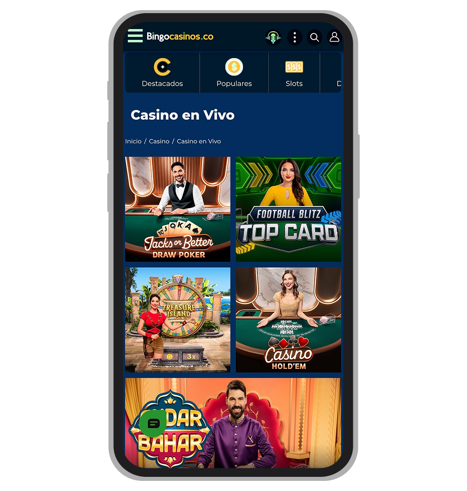 Bingocasinos Casino en vivo