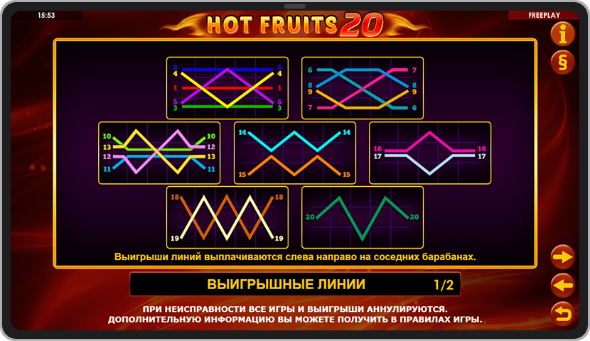Линии выплат