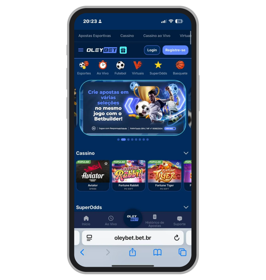 Casa de apostas Oleybet