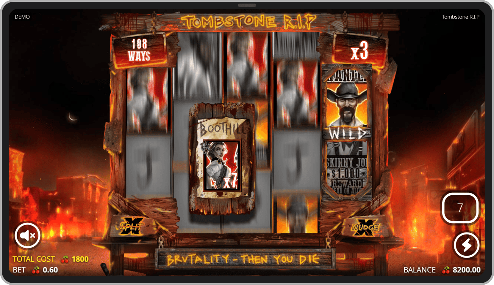 Joc bonus Boothill Freespins