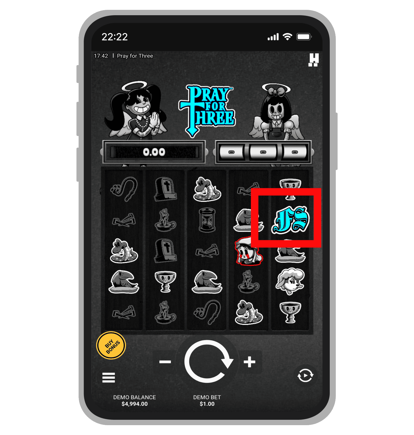 Scatter simbol u Pray for Three