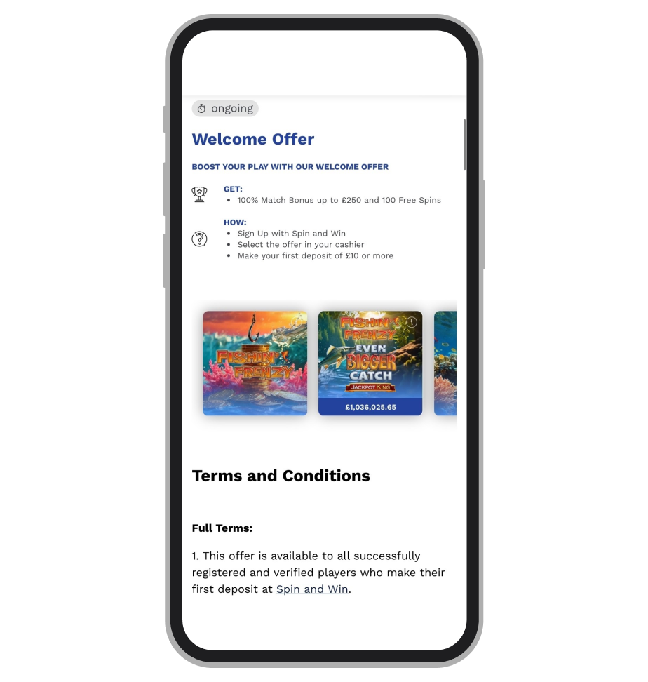 Welcome Offer