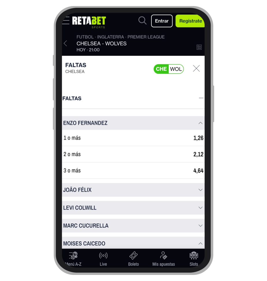 Casa de apuestas Retabet, sección PLAYER+