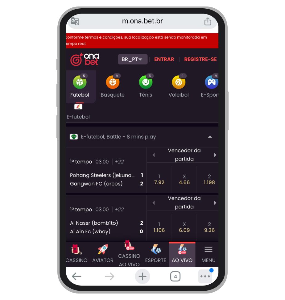Eventos ao vivo