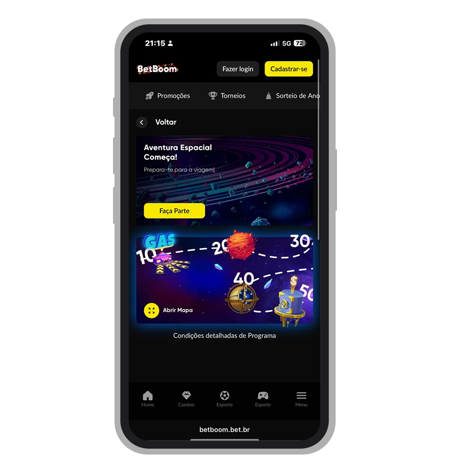 Aventura Espacial: 100 níveis de fidelidade na BetBoom 