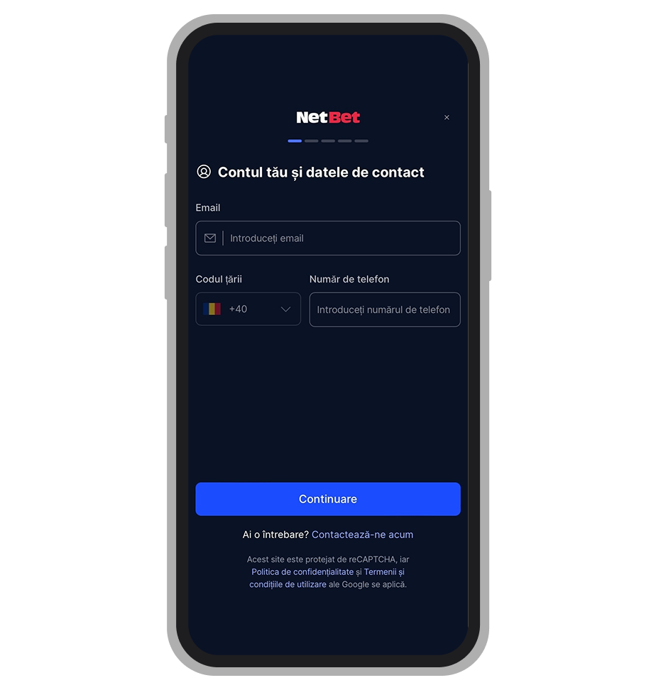 Înregistrare la NetBet