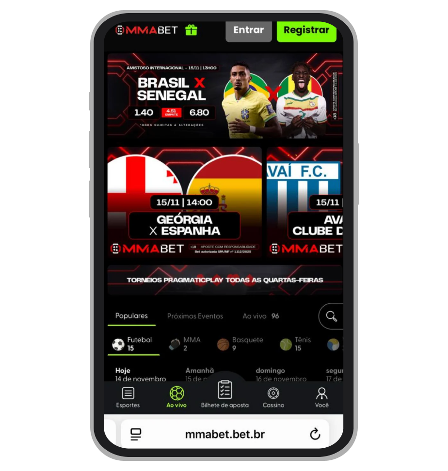 Apostas esportivas na MMABet