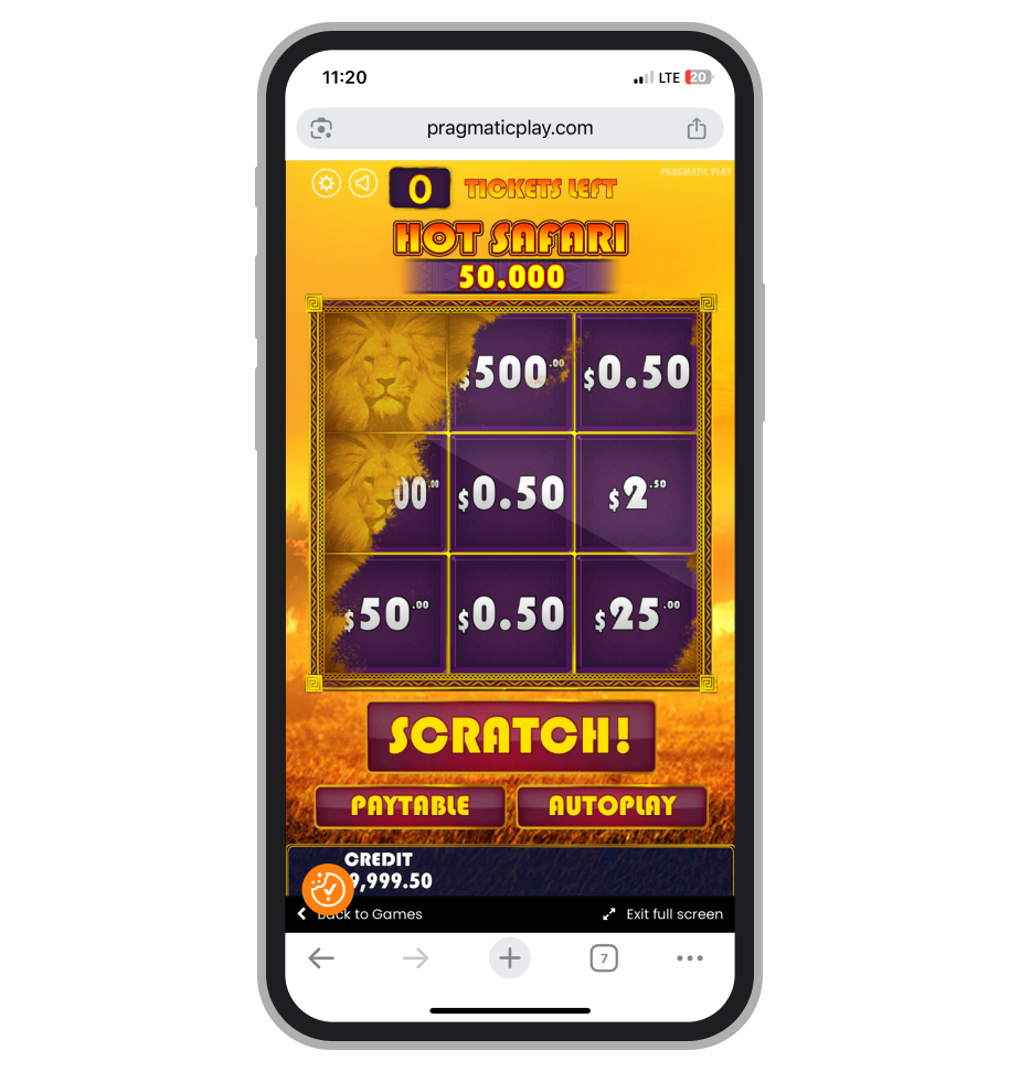 Hot Safari Scratchcard