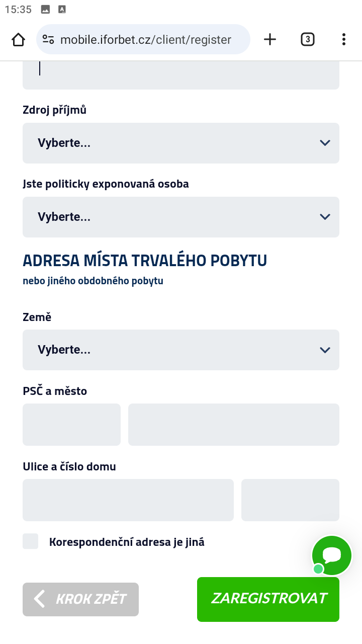 Potvrzení adresy