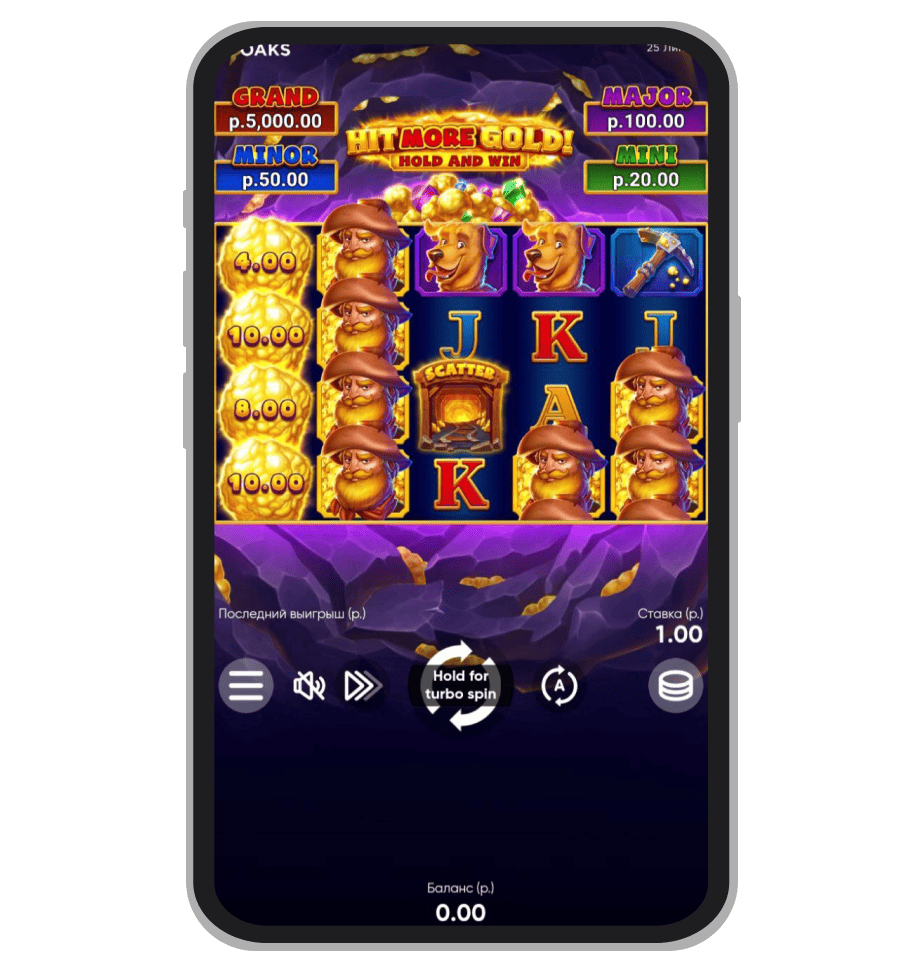 Видеослот Hit More Gold! Hold and Win