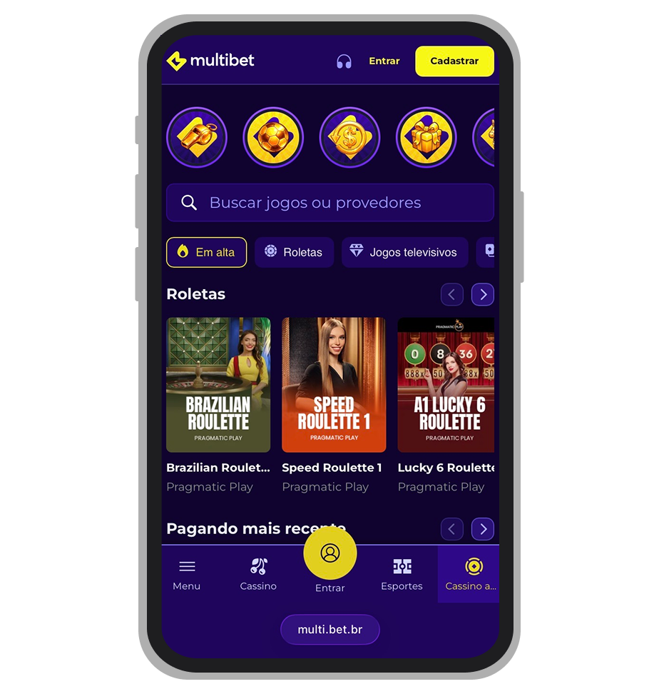 Cassino ao vivo Multibet