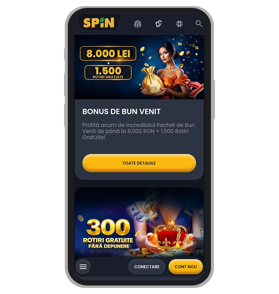 Pagina de promoții Spin Casino