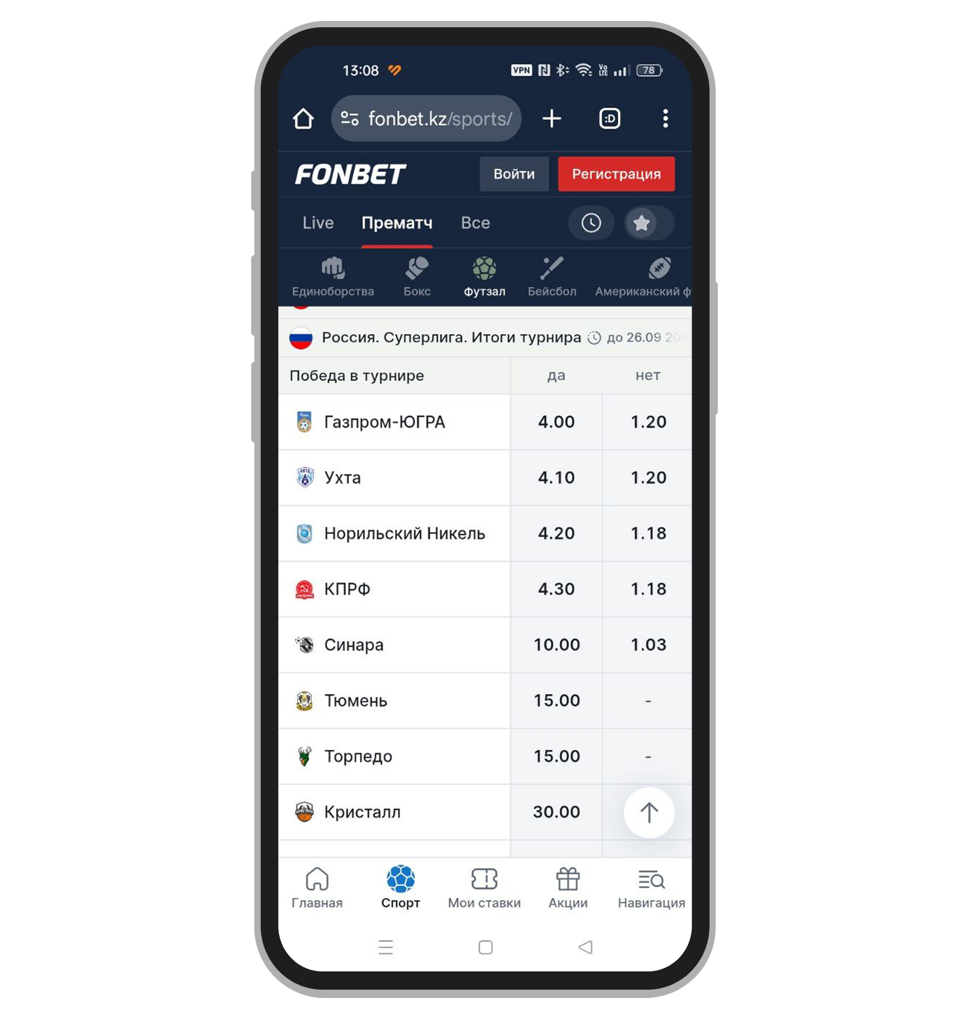 Пример аутрайтов