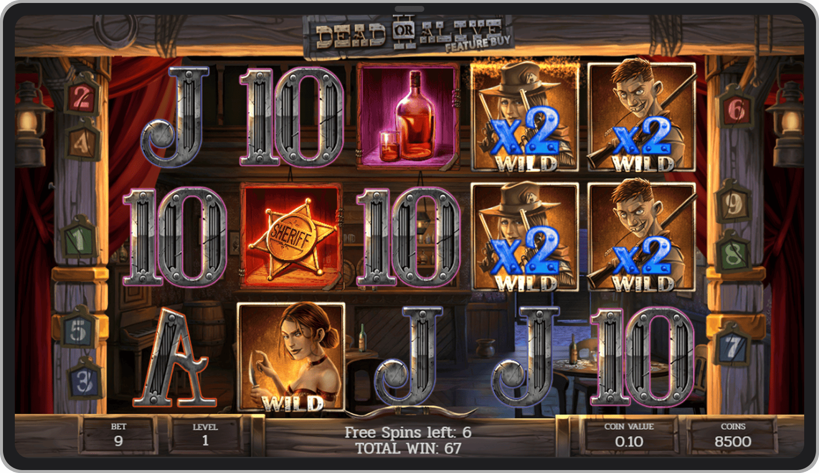 Bonus režim High Noon Saloon