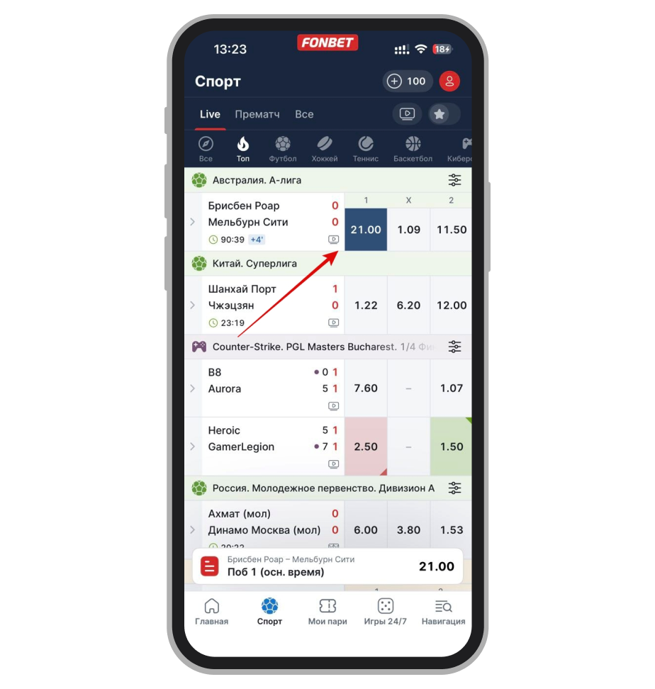 Выбор коэффициента