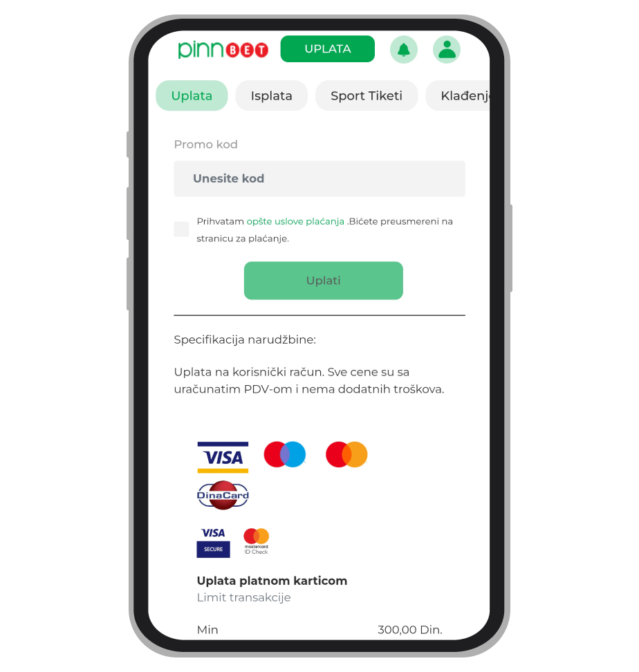 Unos promo koda