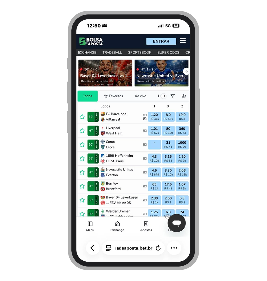 Bolsa de apostas é segundo por popularidade entre apostadores brasileiros depois da Betfair Exchange