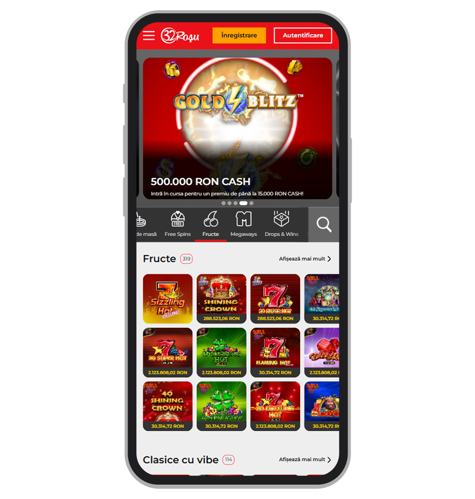 Versiunea de mobil 32Roșu Casino