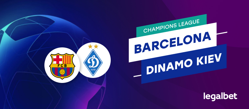 Apuestas y cuotas Barcelona - Dinamo de Kiev, Champions League 2020/21